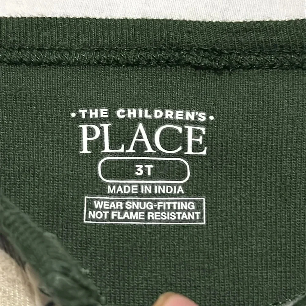 The Children's Place daddy's little explorer woodland footie outfit size 3T